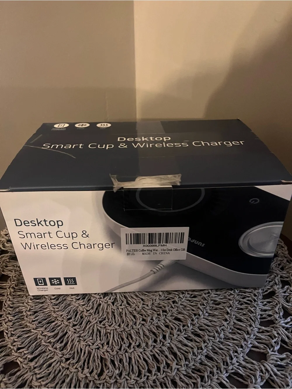 Desktop Smart Cup & Wireless Charger - new open box heater cooler drink